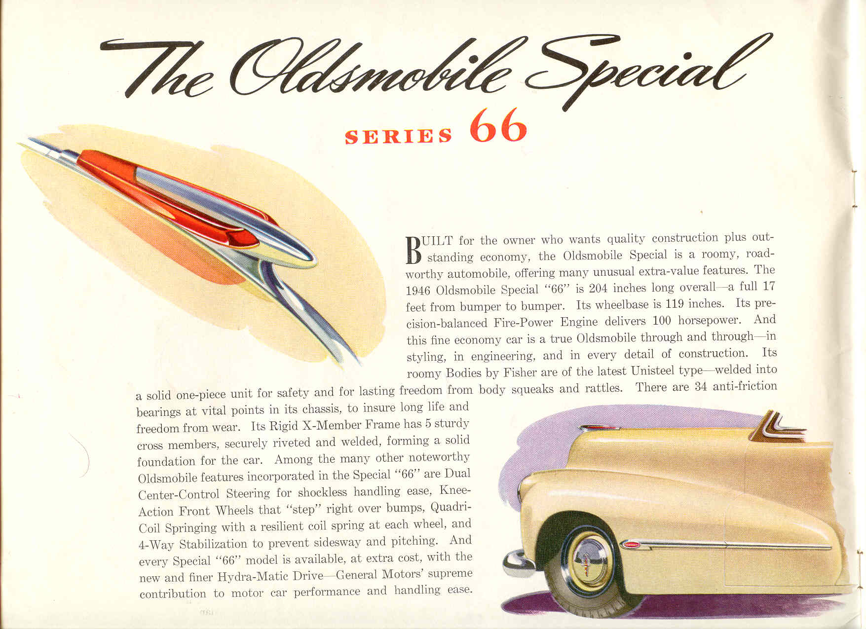 1946 Oldsmobile Motor Cars Brochure Page 23